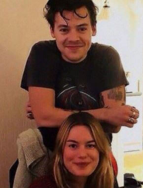 Camille Rowe with her ex-boyfriend Harry Styles.